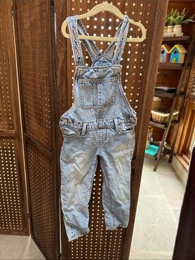 Old Navy Pale Blue Denim Overalls